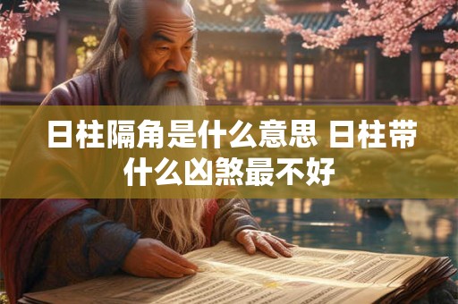 日柱隔角是什么意思 日柱带什么凶煞最不好 日柱隔角是什么意思 日柱带什么凶煞最不好