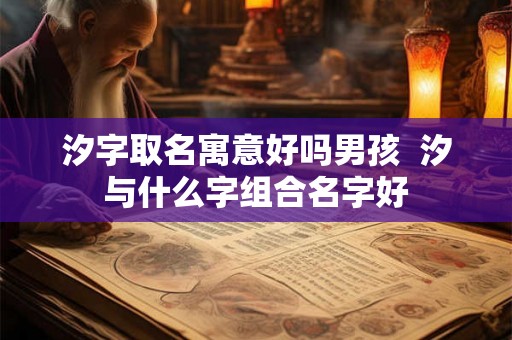 汐字取名寓意好吗男孩  汐与什么字组合名字好