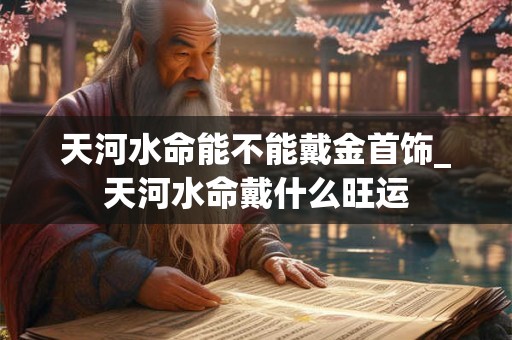 天河水命能不能戴金首饰_天河水命戴什么旺运