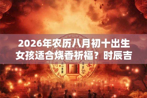 2026年农历八月初十出生女孩适合烧香祈福?时辰吉凶如何? 2026年农历八月初十出生女孩适合烧香祈福?时辰吉凶如何?