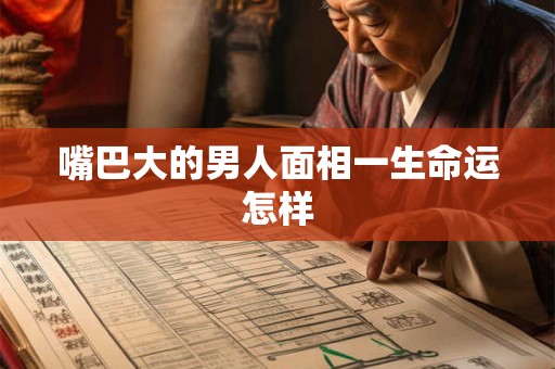 嘴巴大的男人面相一生命运怎样