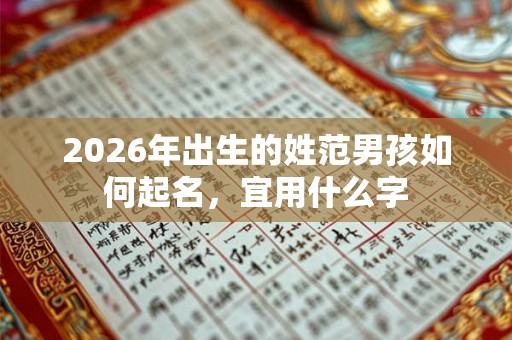 2026年出生的姓范男孩如何起名，宜用什么字