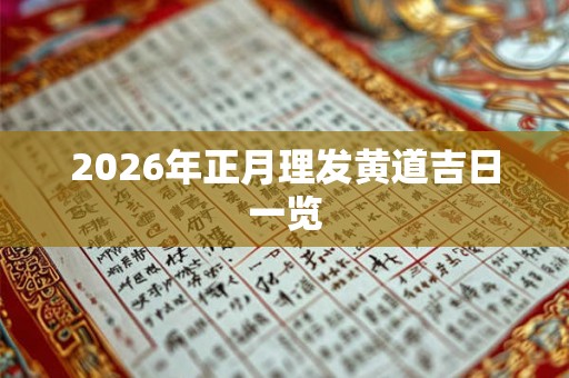 2026年正月理发黄道吉日一览