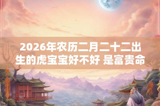 2026年农历二月二十二出生的虎宝宝好不好 是富贵命吗