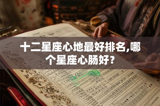 十二星座心地最好排名,哪个星座心肠好? 十二星座心地最好排名,哪个星座心肠好?