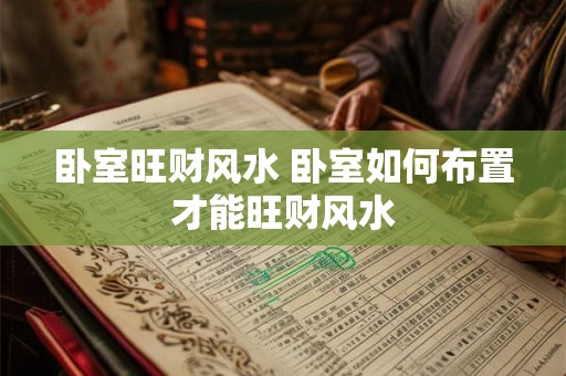 卧室旺财风水 卧室如何布置才能旺财风水