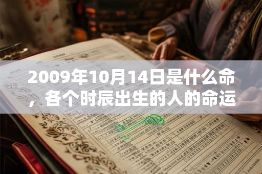 2009年10月14日是什么命,各个时辰出生的人的命运 2009年10月14日是什么命,各个时辰出生的人的命运