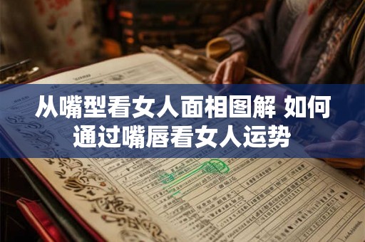 从嘴型看女人面相图解 如何通过嘴唇看女人运势