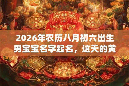 2026年农历八月初六出生男宝宝名字起名,这天的黄历日子好不好? 2026年农历八月初六出生男宝宝名字起名,这天的黄历日子好不好?