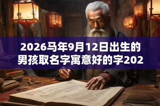 2026马年9月12日出生的男孩取名字寓意好的字2026年