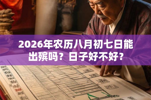2026年农历八月初七日能出殡吗？日子好不好？