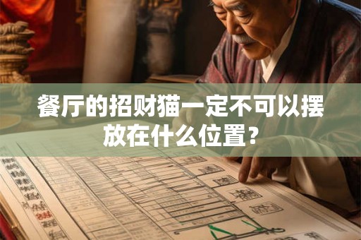 餐厅的招财猫一定不可以摆放在什么位置? 餐厅的招财猫一定不可以摆放在什么位置?