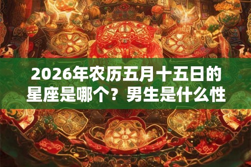 2026年农历五月十五日的星座是哪个？男生是什么性格？