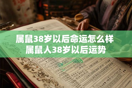 属鼠38岁以后命运怎么样 属鼠人38岁以后运势