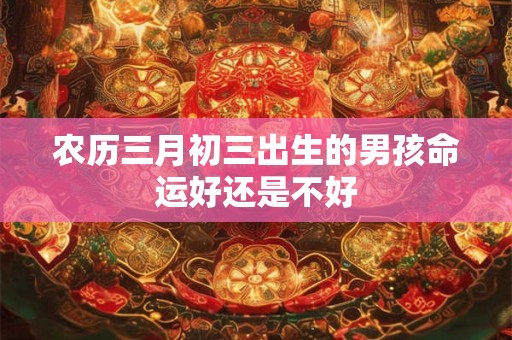 农历三月初三出生的男孩命运好还是不好 农历三月初三出生的男孩命运好还是不好