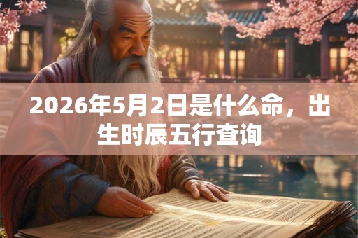 2026年5月2日是什么命，出生时辰五行查询