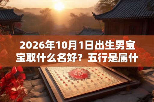 2026年10月1日出生男宝宝取什么名好？五行是属什么呢？