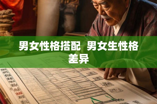 男女性格搭配  男女生性格差异