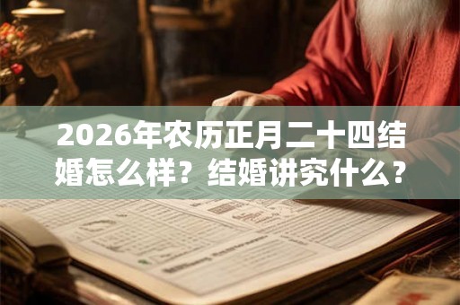 2026年农历正月二十四结婚怎么样？结婚讲究什么？