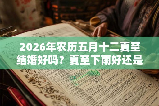 2026年农历五月十二夏至结婚好吗？夏至下雨好还是不好？