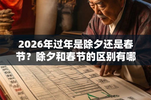 2026年过年是除夕还是春节？除夕和春节的区别有哪些？