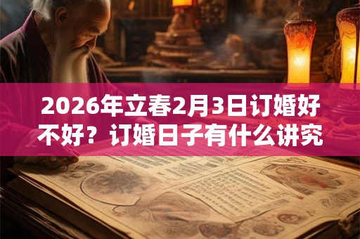 2026年立春2月3日订婚好不好？订婚日子有什么讲究？
