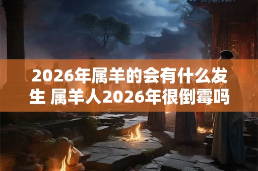 2026年属羊的会有什么发生 属羊人2026年很倒霉吗