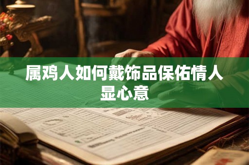 属鸡人如何戴饰品保佑情人显心意