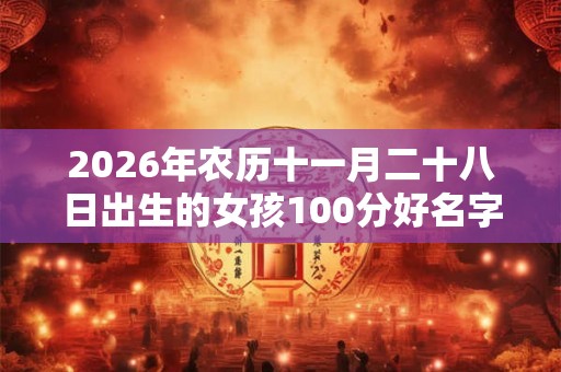2026年农历十一月二十八日出生的女孩100分好名字起名大全