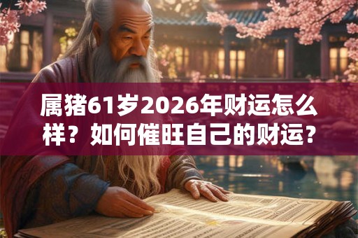 属猪61岁2026年财运怎么样？如何催旺自己的财运？