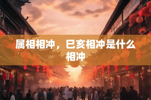 属相相冲,巳亥相冲是什么相冲 属相相冲,巳亥相冲是什么相冲