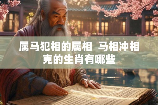 属马犯相的属相 马相冲相克的生肖有哪些 属马犯相的属相 马相冲相克的生肖有哪些