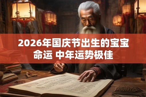 2026年国庆节出生的宝宝命运 中年运势极佳