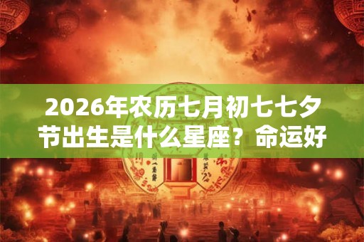 2026年农历七月初七七夕节出生是什么星座？命运好不好？