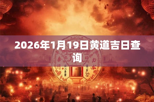 2026年1月19日黄道吉日查询
