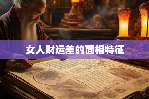 女人财运差的面相特征