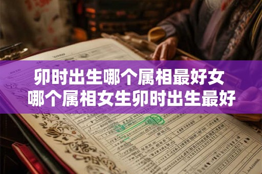卯时出生哪个属相最好女 哪个属相女生卯时出生最好