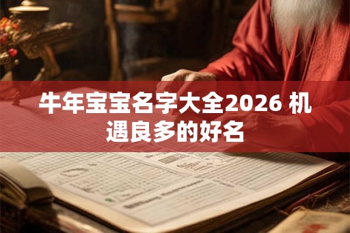 牛年宝宝名字大全2026 机遇良多的好名 牛年宝宝名字大全2026 机遇良多的好名