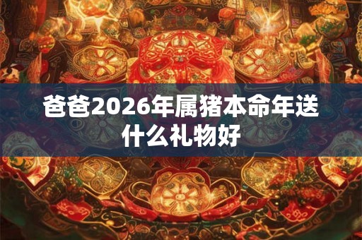 爸爸2026年属猪本命年送什么礼物好