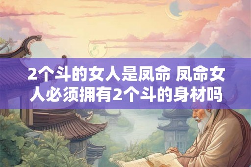 2个斗的女人是凤命 凤命女人必须拥有2个斗的身材吗 2个斗的女人是凤命 凤命女人必须拥有2个斗的身材吗