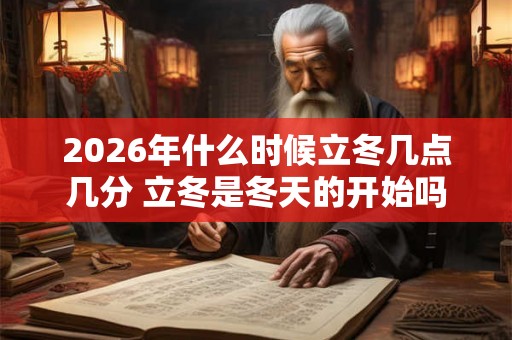 2026年什么时候立冬几点几分 立冬是冬天的开始吗