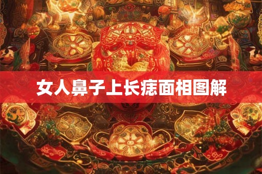 女人鼻子上长痣面相图解