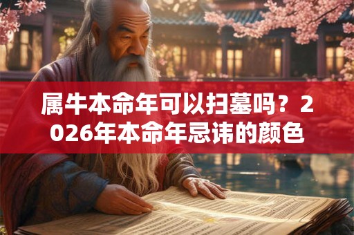 属牛本命年可以扫墓吗？2026年本命年忌讳的颜色