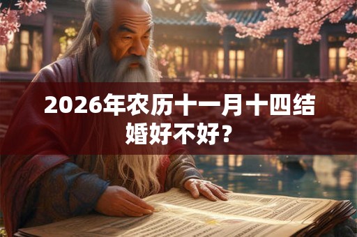 2026年农历十一月十四结婚好不好? 2026年农历十一月十四结婚好不好?