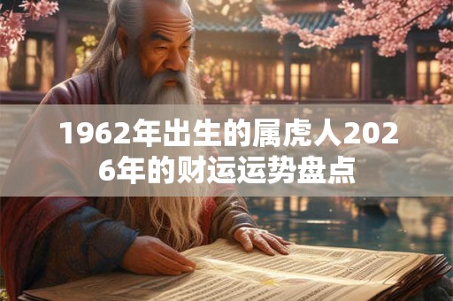 1962年出生的属虎人2026年的财运运势盘点