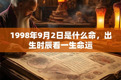1998年9月2日是什么命,出生时辰看一生命运 1998年9月2日是什么命,出生时辰看一生命运