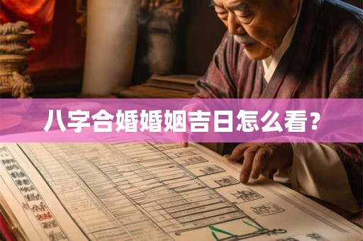 八字合婚婚姻吉日怎么看？
