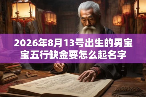 2026年8月13号出生的男宝宝五行缺金要怎么起名字 2026年8月13号出生的男宝宝五行缺金要怎么起名字