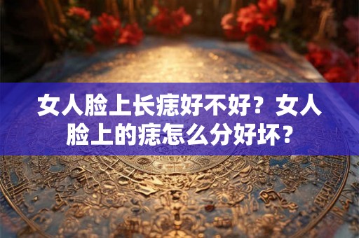 女人脸上长痣好不好？女人脸上的痣怎么分好坏？