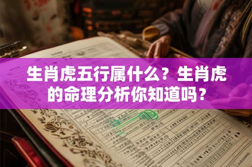 生肖虎五行属什么？生肖虎的命理分析你知道吗？